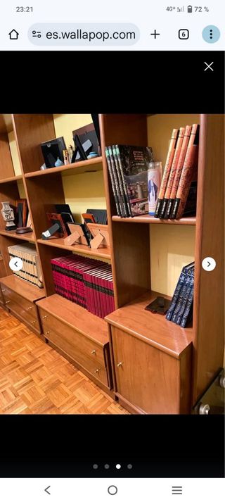 Estantería madera 4 cajones