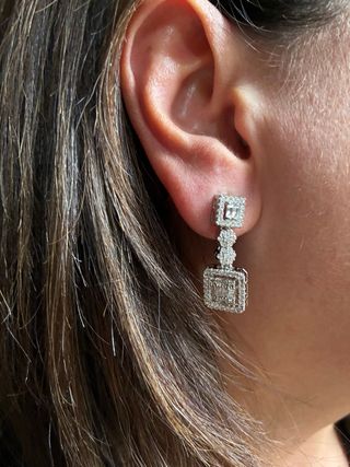 Pendientes Art Deco Plata