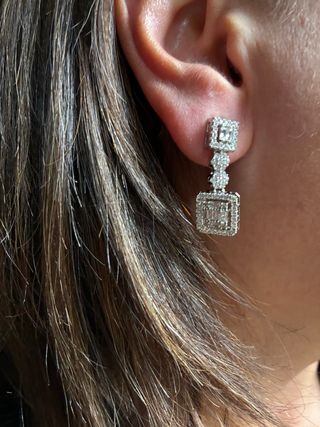 Pendientes Art Deco Plata