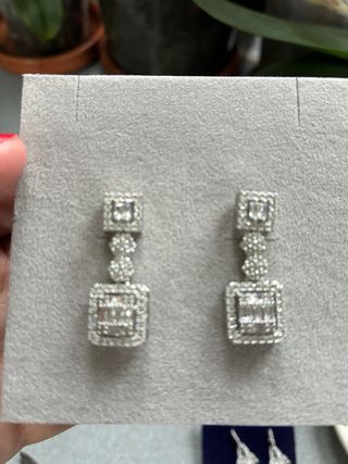 Pendientes Art Deco Plata