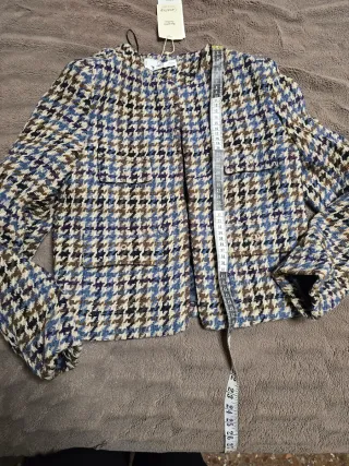 Chaqueta Tweed Estampado