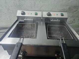 Freidora doble 8L+8L doble resistencia hosteleria
