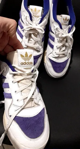 Adidas 2 Zapatillas Deportiv Blanca y Morada