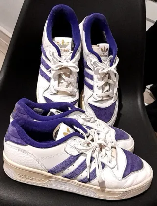 Adidas 2 Zapatillas Deportiv Blanca y Morada