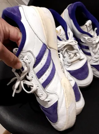 Adidas 2 Zapatillas Deportiv Blanca y Morada