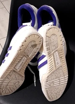 Adidas 2 Zapatillas Deportiv Blanca y Morada