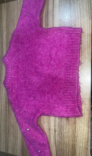 Jersey Zara Rosa brillantes niña 8-9 años