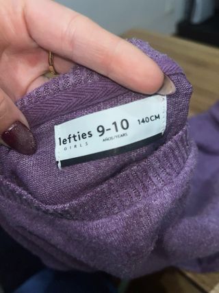 Pantalón chándal lila niña 7-8 años