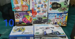 Lote 10 Juguetes STEM: Playmobil, Discovery, Robot