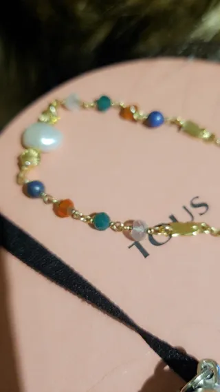 *Pulsera Tous Oro Multicolor Perla