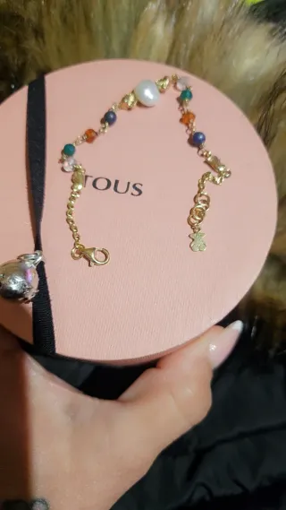*Pulsera Tous Oro Multicolor Perla