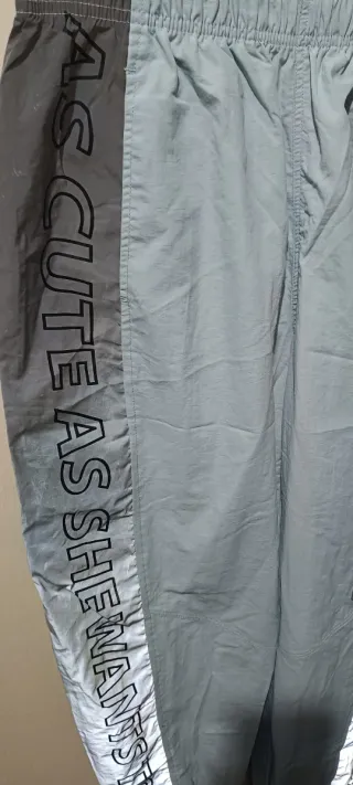 Pantaloni tuta Bershka unisex blu/grigi