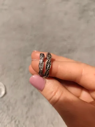 Anillos Plata Trenzados con Circonitas para pareja