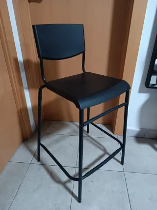 Taburetes STIG negros (Set de 3)