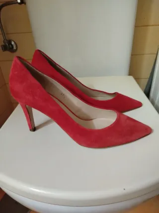 Zapatos Gloria Ortiz Piel Rojo Talla 40.5