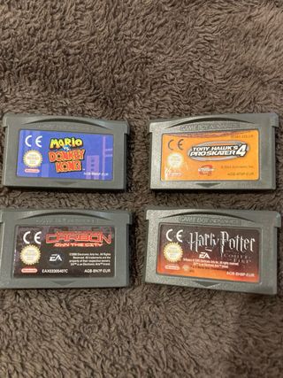 Nintendo Game Boy Advance SP Plata + 4 juegos