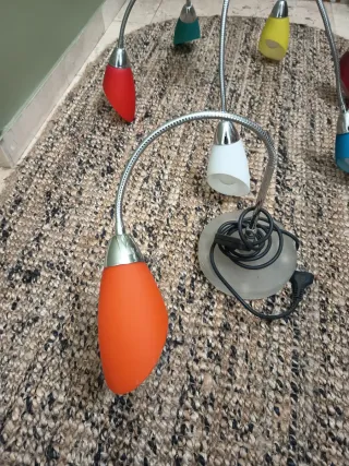 Lámpara de techo colgante multicolor