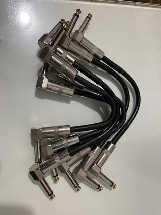 Cables de conexión guitarra 90 grados