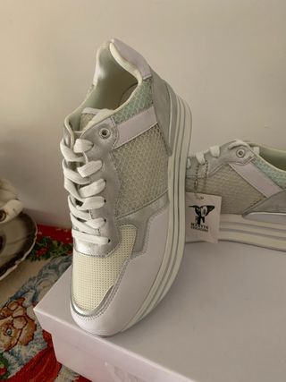 Scarpe Martin Pescador donna silver/bianche