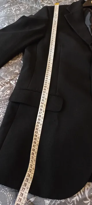 Blazer Nero Sartoriale Made in Italy Slim Fit L