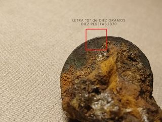 Moneda Primera República Fósil