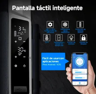 Nevera portátil 50L doble zona