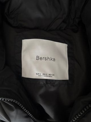 Chaleco acolchado Bershka negro Talla S