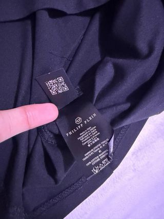 T-shirt Philipp Plein Orso Glitter Nero