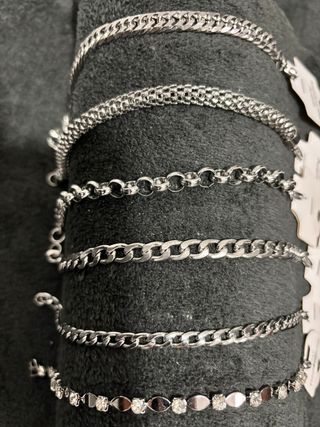 Pulsera Acero Inoxidable Oro y Plata