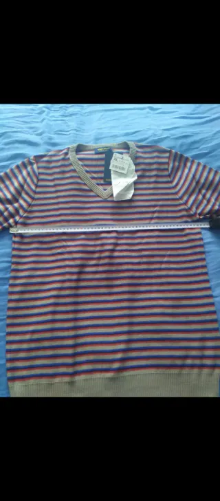 Jersey caballero rayas con etiqueta