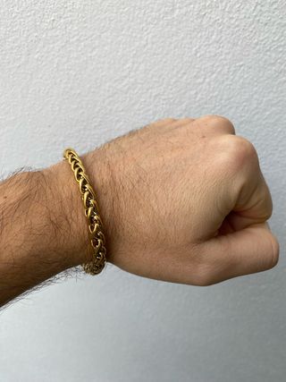 Pulseira Aço Inox Dourada