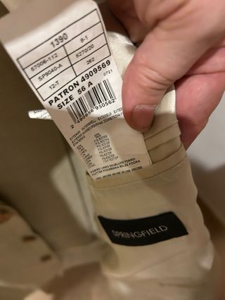 Traje de hombre beige