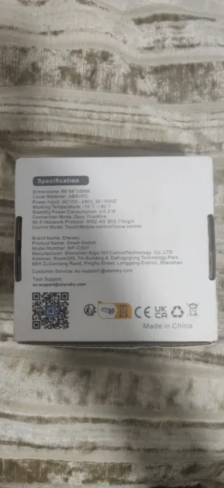 Interruptor persiana Etersky Smart