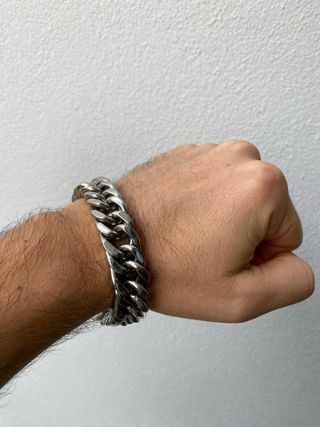 Pulseira Corrente Aço Inox Prata