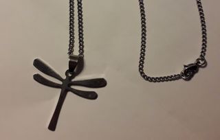 Collar Dije Libélula Acero Inoxidable