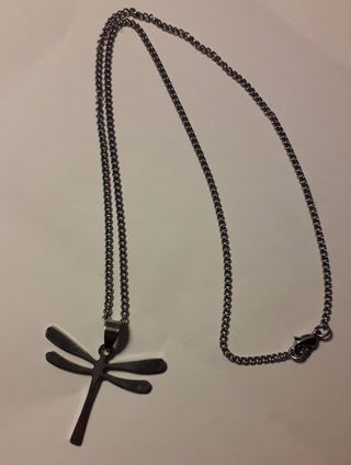Collar Dije Libélula Acero Inoxidable