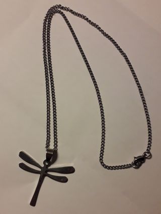 Collar Dije Libélula Acero Inoxidable