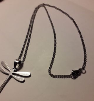 Collar Dije Libélula Acero Inoxidable