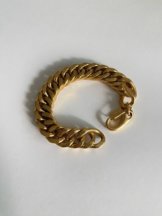 Pulseira Corrente Aço Inox Dourada