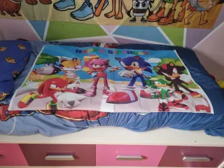 Cartel Cumpleaños Sonic