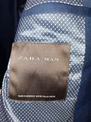 Traje Zara Man Azul Hombre
