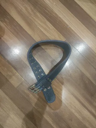 Cinturón Gym Azul con Hebillas Dobles