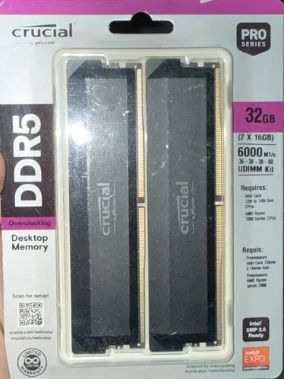 Crucial Pro 32GB 6000Mhz DDR5 Pro (2x16GB)