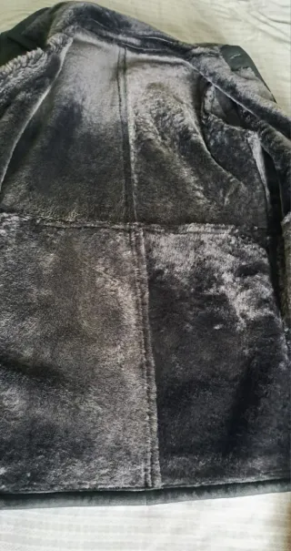 Chaquetón Piel Negro