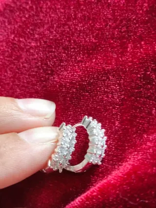 Pendientes de Plata con Cristales