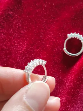 Pendientes de Plata con Cristales