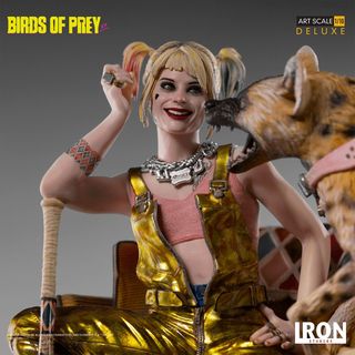 Estatua Harley Quinn & Hyena 1/10 Deluxe