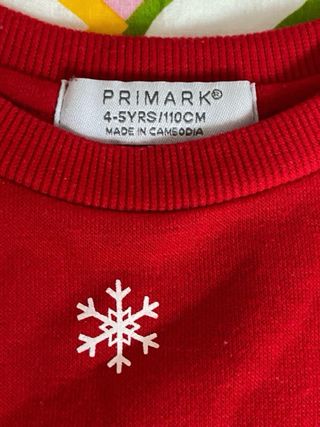 Sudadera Navidad Reno Talla 4-5 Años