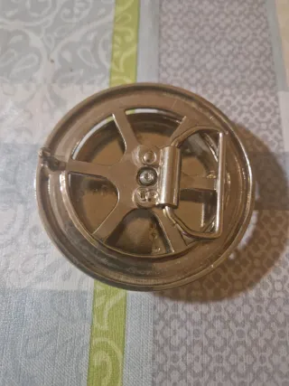 Hebilla Cinturón Dólar Plateado