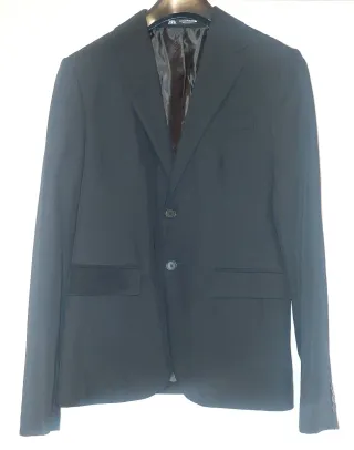 Traje Negro Caballero slim fit  de Zara